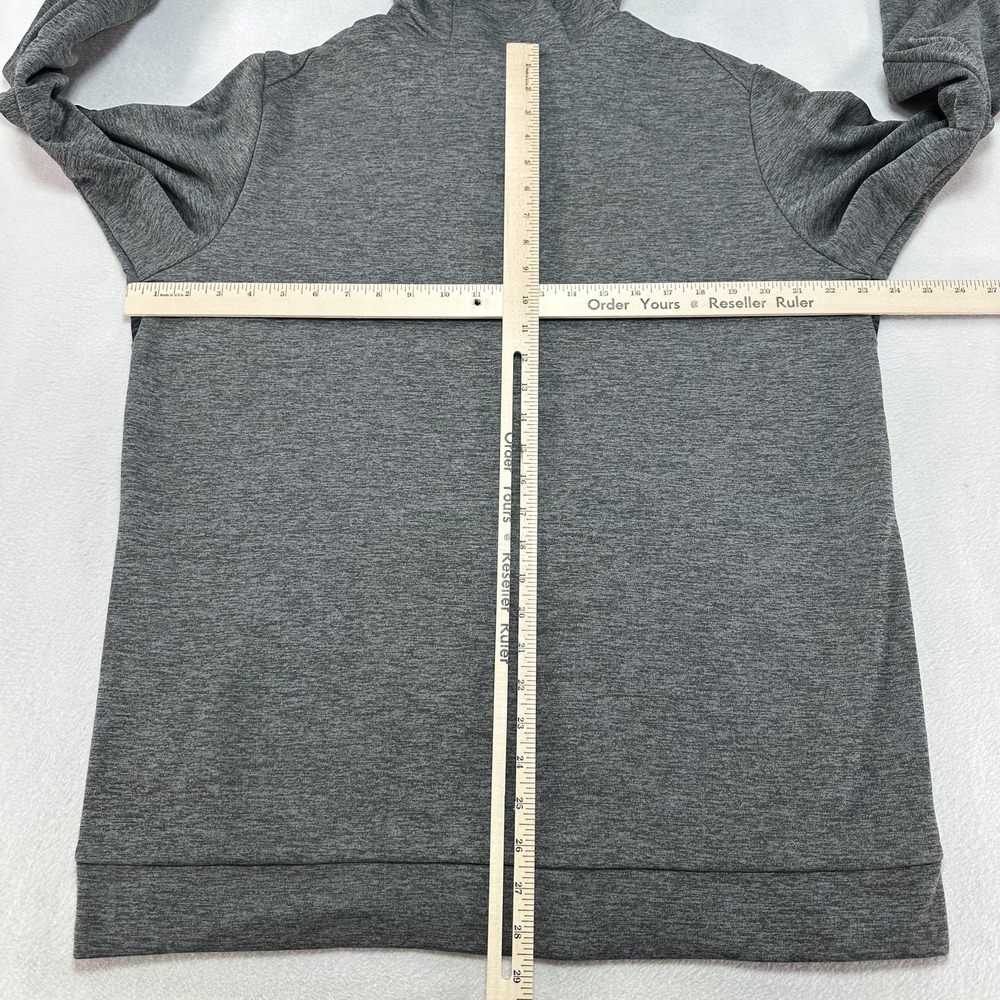 Nike Dri-FIT Hoodie Mens Large Gray Black Swoosh Repeat Training BV2764-071 - Picture 8 of 10